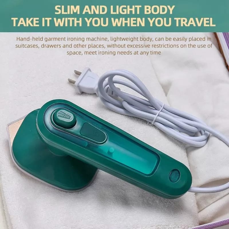 Professional Micro Steam Iron – Portable Handheld Dry & Wet Combo Garment Steamer for Travel & Home - Image 2
