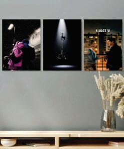 Set of 3 Premium Wall Art Photo Tiles – Modern Home Decor Sets 8x11