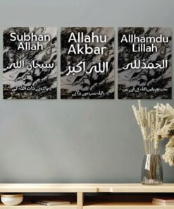 Set of 3 Premium Wall Art Photo Tiles – Modern Home Decor Sets