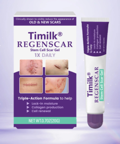 Timilk Regenscar Stem Cell Scar Gel 20g Triple Action Formula For Old And New Scars Surgical Marks Skin Renewal