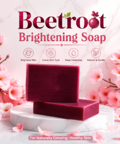 Instant Glow Beetroot Brightening Soap | Natural Skin Brightening & Rosy Glow | Deep Nourishing Daily Face & Body Soap