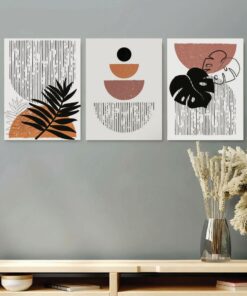 Set of 3 Premium Wall Art Photo Tiles – Modern Home Decor Sets 8x11