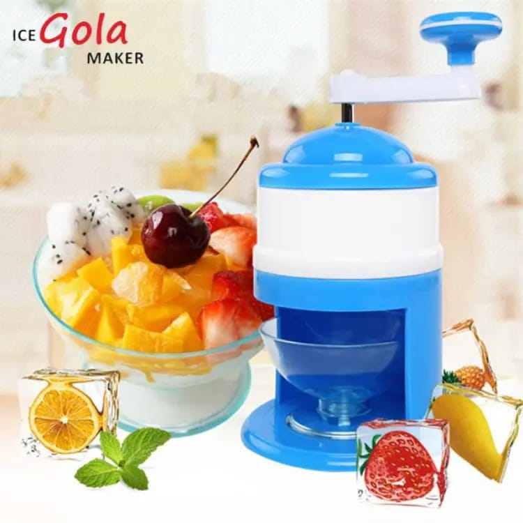ICE GoLa Machine / Handle Diy Ice Crusher Manual Multifunction Portable Ice Slush Maker Home Snow Cone Smoothie Ice Block Making Machine Ice Shaver(random color) - Image 2