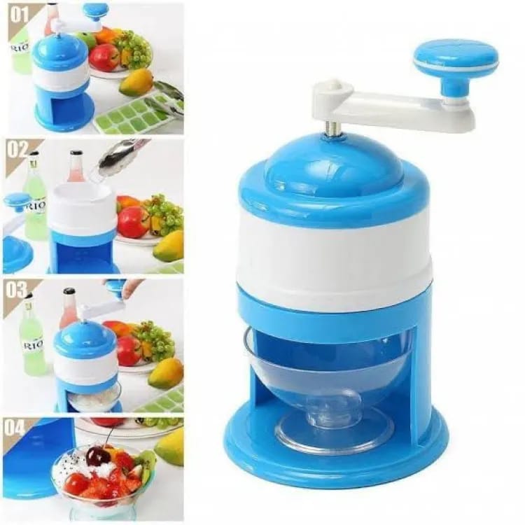 ICE GoLa Machine / Handle Diy Ice Crusher Manual Multifunction Portable Ice Slush Maker Home Snow Cone Smoothie Ice Block Making Machine Ice Shaver(random color) - Image 3