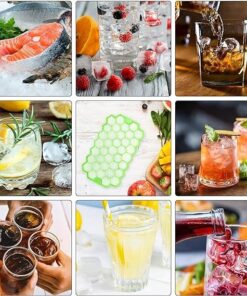 Silicone Ice Tray With Plastic Cover Cap | Push Pop Out Round Mini Ice Cube Trays - (1 PC) (random Color)