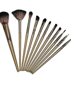 11 Pieces Soft Fluffy Makeup Brush Set - Cosmetics Brush Set - Makeup Brush Kit - Blush and Powder Brushes - Makeup Brushes for Foundation - Without Box