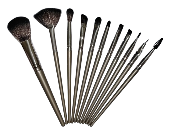 11 Pieces Soft Fluffy Makeup Brush Set - Cosmetics Brush Set - Makeup Brush Kit - Blush and Powder Brushes - Makeup Brushes for Foundation - Without Box - Image 2