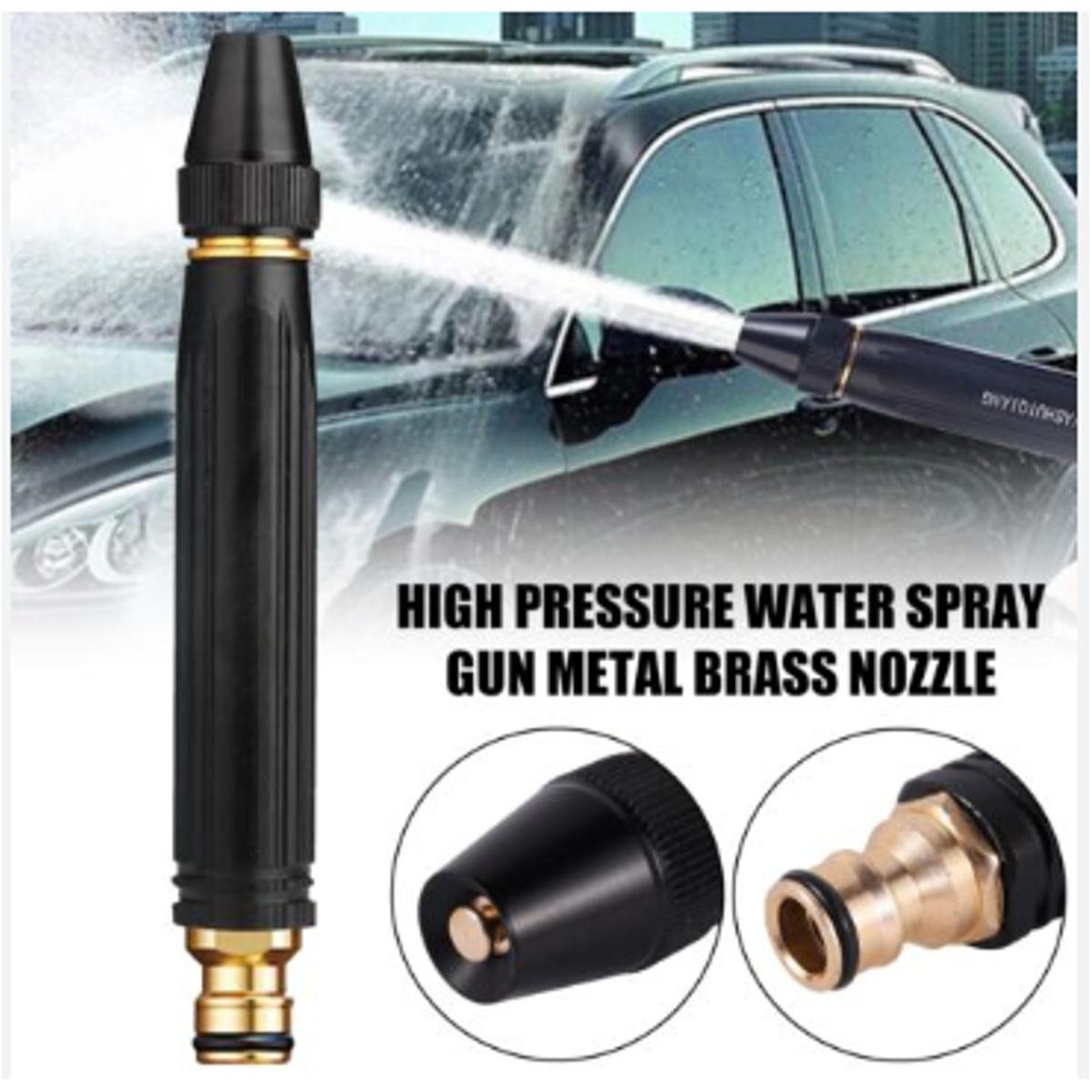 High-Pressure Plastic Hose Nozzle Spray Gun – Heavy Duty Water Stop Switch Jet Nozzle - Image 2