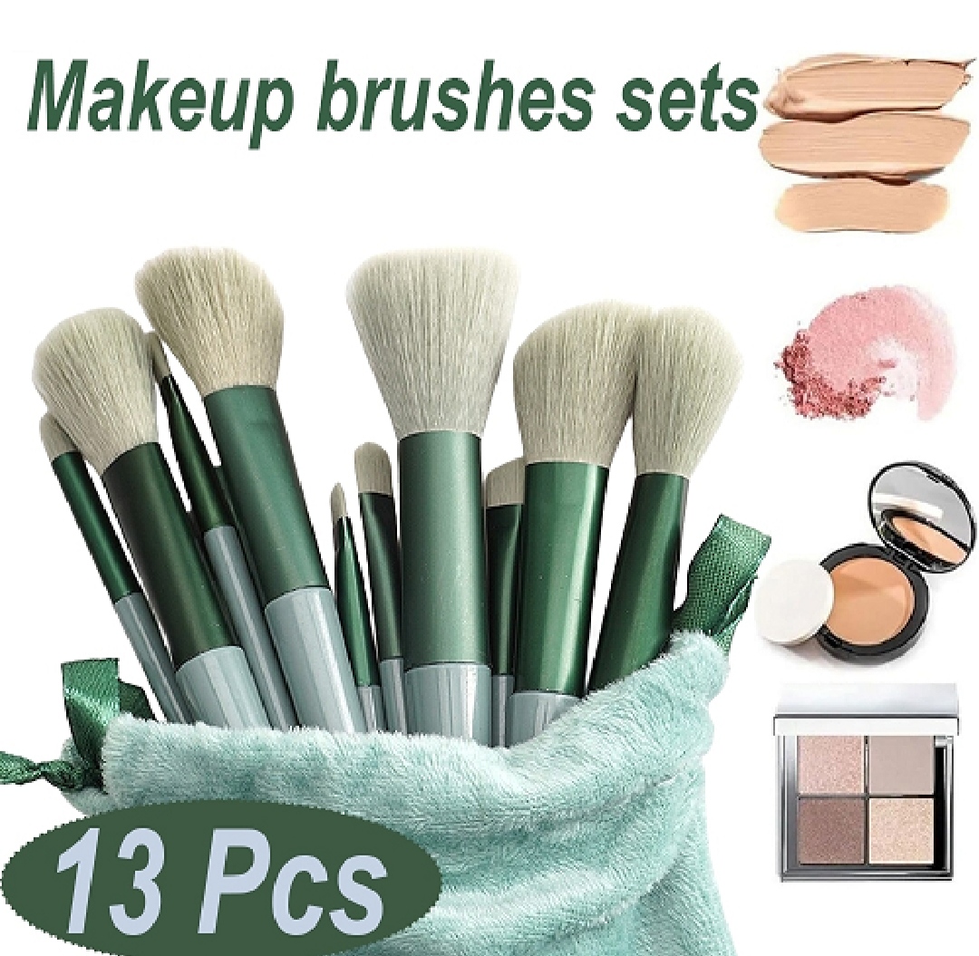 13 Piece Makeup Brush Set With Matching Storage Pouch Professional Soft Bristles For Blending Contouring And Daily Use | Random Color - Image 4