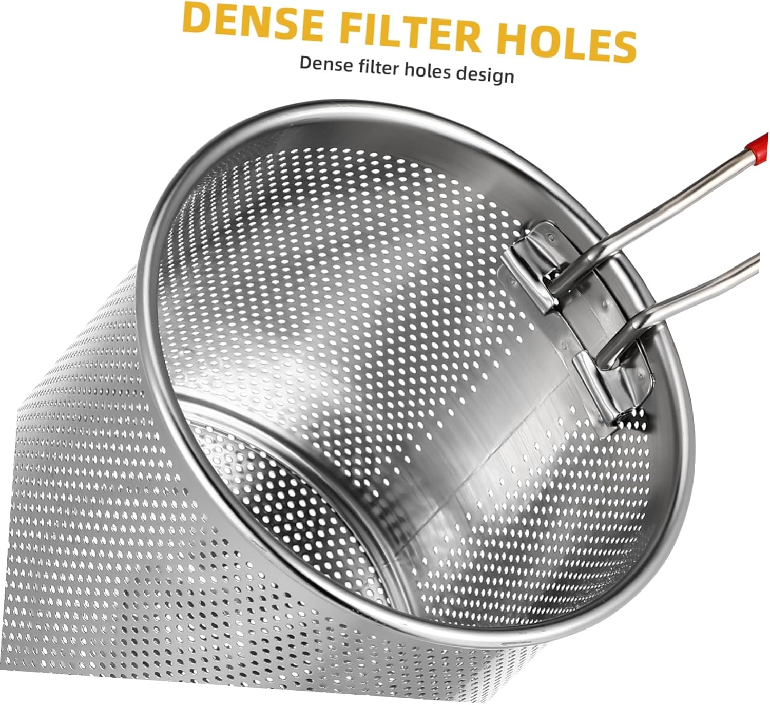 Stainless Steel 1200Ml Deep Fryer Pot with Strainer – Heavy-Duty Frying Pan - Image 2