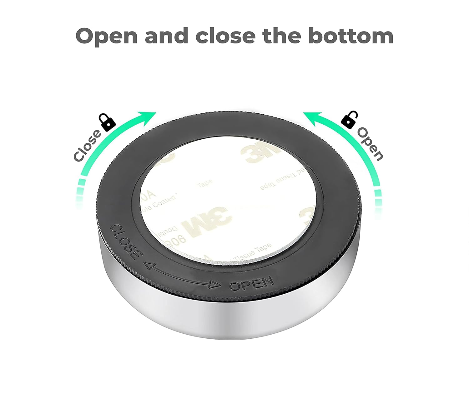 1 Pc Mini Wireless 3 LED Push Touch Wall Light Mini LED Battery Powered Wireless Stick Tap Touch Lamp Stick-On Push Light Wall Staircase Rack - Image 3