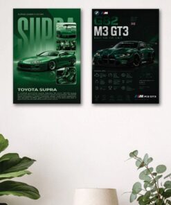 Set of 2 Premium Wall Art Photo Tiles – Modern Home Decor Sets