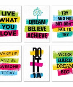 Set of 6 Premium Wall Art Photo Tiles – Modern Home Decor Sets 8x11