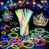 Deno Swim Premium Glow Sticks Party Pack (50pcs in 1 Box) – 8 Hours Long-Lasting Glow - Image 2
