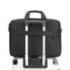 Premium 17-Inch Oxford Fabric Laptop Bag – Spacious Plain Black Waterproof Office Messenger Briefcase - Image 3