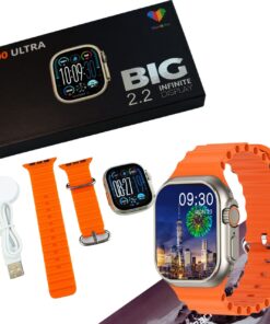 V200 Ultra 2.2" Smart Watch with Wearfit Pro App – IP68 Waterproof Sport Fitness Watch (Orange)