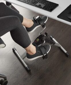 Mini Bike Pedal Exerciser Arms And Leg Pedal Exerciser With Digital Meter Foldable Mini Fitness Cycle Home Exercise Machine