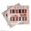 6 Pcs Nude & Red Matte Lip Gloss Set | High Pigmented Long Lasting Liquid Lipstick Collection - Image 2