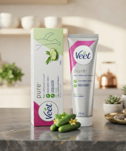 Veet Pure Hair Removal Cream For Dry Skin 100g Is Specially Formulated To Provide Gentle And Effective Hair Removal