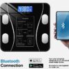 Digital Smart Bluetooth Body Weight & BMI Scale Body Fat Scale Smart Wireless Digital Bathroom Weight Scale Body Composition Analyzer With Smartphone App Bluetooth-compatible