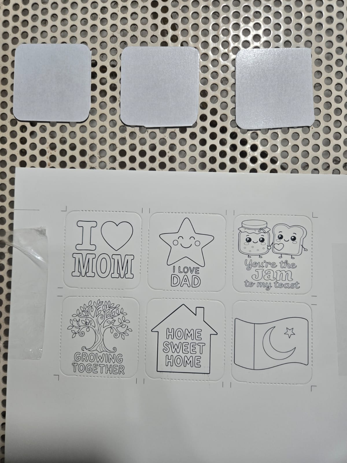 DIY Fridge Magnet Paint Kit – 6 Magnets & 6 Paint Sheets Creative Art Set - Image 4