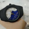 Black Aura Watch Elegant Stylish Design Strong Durable Build Comfortable Strap Clear Display – Blue White* - Image 4