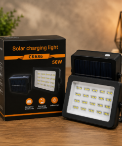 KSE CK686 50W Portable Solar Charging Flood Light - Powerful Rechargeable Outdoor Lighting For Camping