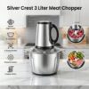 Silver Crest 3L Electric Meat Grinder - Kitchen Product Designed For Food Preparation And Daily Cooking Routine