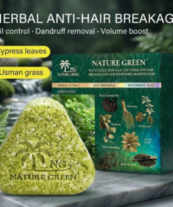 Green Gold Herbal Hair Soap - Natural Cleansing And Nourishing Bar For Healthy Hair And Scalp Maintenance