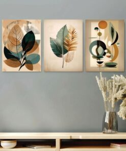 Set of 3 Premium Wall Art Photo Tiles – Modern Home Decor Sets