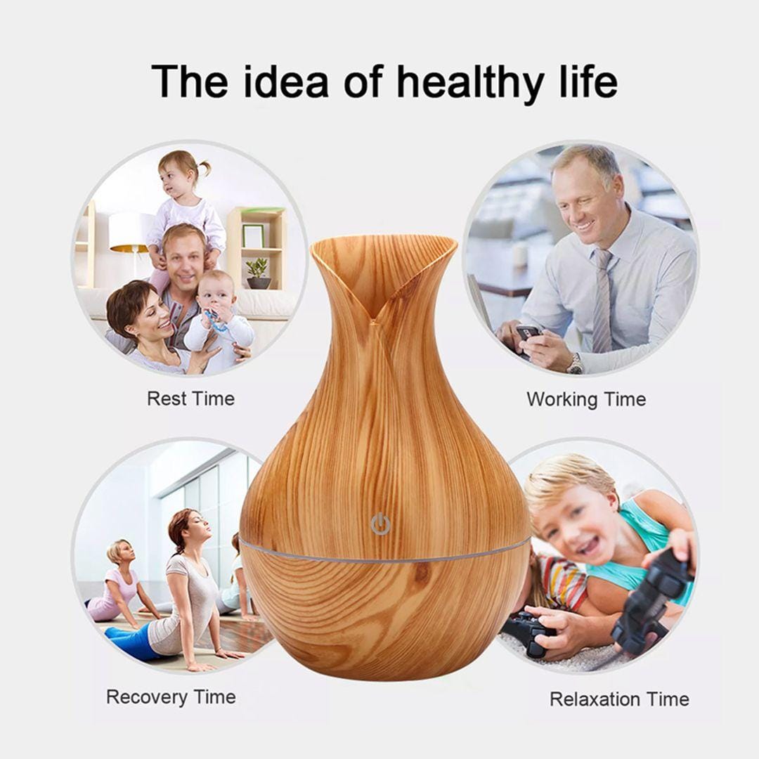 Mini Ultrasonic Aromatherapy Diffuser – Cool Mist Air Humidifier & Essential Oil Aroma Diffuser for Home