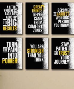 Set of 6 Premium Wall Art Photo Tiles – Modern Home Decor Sets 8x11
