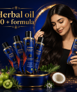 Instant Glow Herbal Oil 20+ Formula 200ml | Organic Hair Oil with Amla & Rosemary | Anti Hair Fall