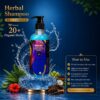Instant Glow Herbal Shampoo 20+ Formula 500ml | Organic Herbal Shampoo for Hair Growth & Hair Fall Control | Dandruff & Frizz Control | Scalp Nourishing Hair Care - Image 3