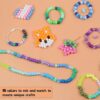 4000PCS Pony Beads Friendship Bracelet Making Kit – 96 Colors DIY Jewelry Craft Set with Letter Beads & Charms - Random Color - Image 2