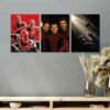 Set of 3 Premium Wall Art Photo Tiles – Modern Home Decor Sets 8x11