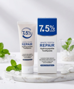 7.5% nHAP White Tooth Repair Toothpaste – Hydroxyapatite Enamel Strengthening & Whitening Formula (120g)