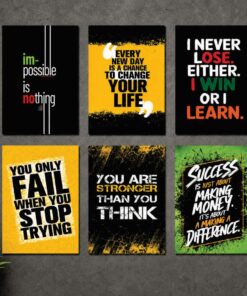 Set of 6 Premium Wall Art Photo Tiles – Modern Home Decor Sets 8x11