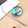 40oz Thermos Travel Mug with Handle, Leakproof Lid & Stainless Steel Straw – Double Wall Insulated Hot & Cold Tumbler - Random Color - Image 4