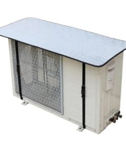 AC Outdoor Unit Sunshade Cover – Silver Foil Reflective Heat Shield & Dust Protector for Air Conditioner External Units | With Clip
