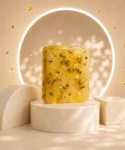 24K Gold Leaf Brightening Soap – Handmade Luxury Soap for Glowing Skin