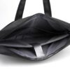 Premium 17-Inch Oxford Fabric Laptop Bag – Spacious Plain Black Waterproof Office Messenger Briefcase - Image 4